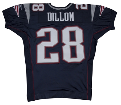 2006 Corey Dillon Game Used New England Patriots Home Jersey Photo Matched To 6 Games (Patriots ProShop COA)